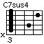 C7sus4ハイコード